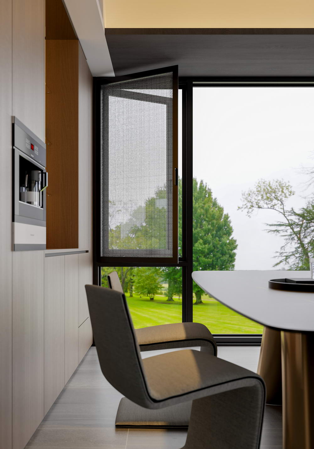 WOY110外开窗纱一体